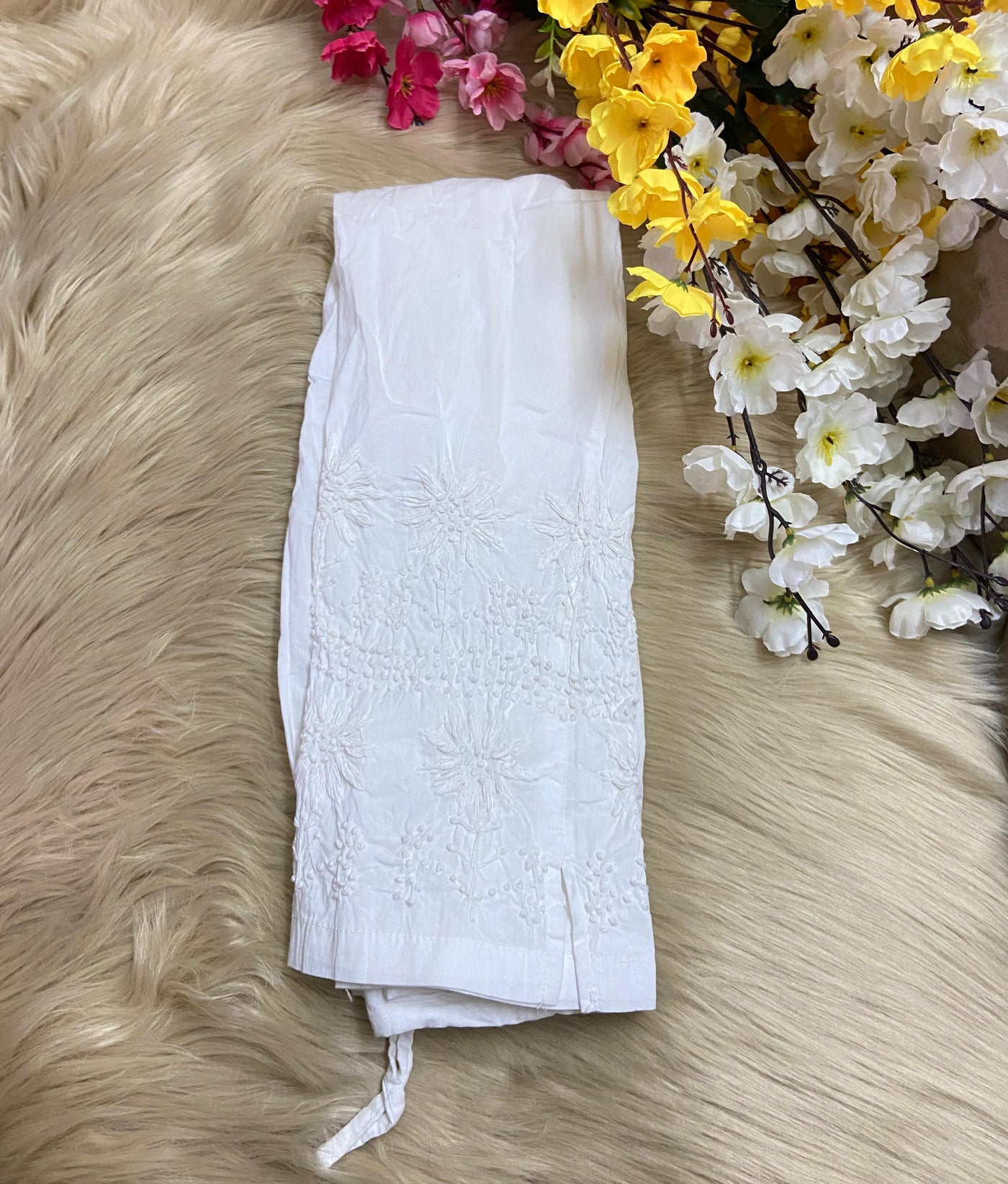 Pure Cotton Chikankari Pant