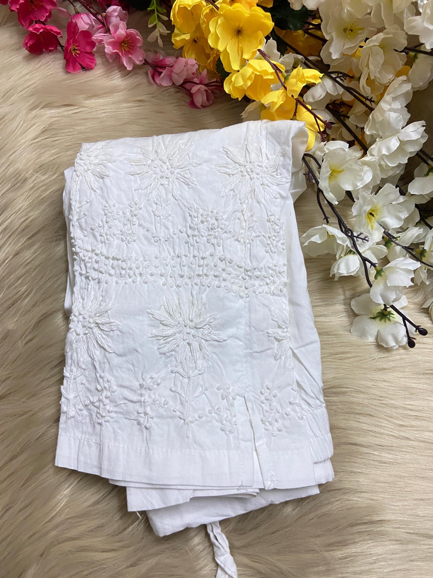 Pure Cotton Chikankari Pant